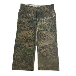 Vintage Rattlers Band Pants‎ Men’s 44x29 Green Camo Hunting Double Knee Realtree